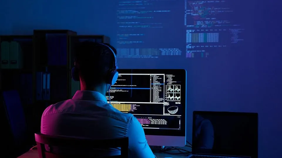 Developer working on PC